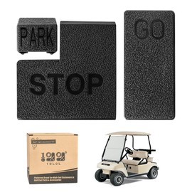 10L0L Golf Cart Club Car DS Accelerator Pedal Pad, Brake Pedal Pad, Parking Hill Brake Pad Set, Fit 1981-UP Years Golf Carts, OEM GO 1010879 1013871 Park 1010832 1013870 Stop 1010833 1013869