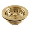 Kingston Brass K111BBB Tacoma Stainless Steel Kitchen Sink Basket Strainer,