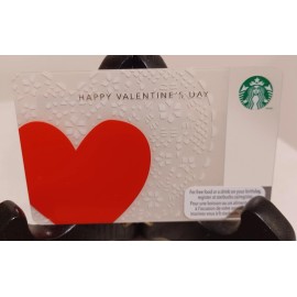 STARBUCKS  CANADA CARD 2012 "HAPPY VALENTINE'S DAY" BRAND NEW GREAT PRICE