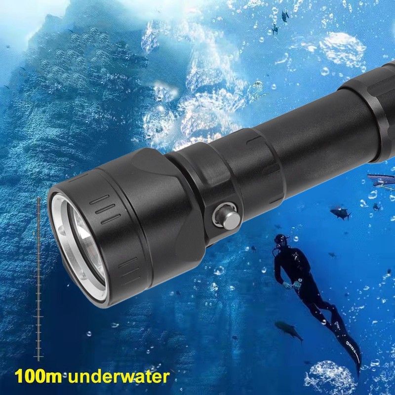 Waterproof Flashlight for Diving 5000LM P50 4 Lamp Beads 3