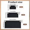 DELORIGIN Pack of 4 Purse Organiser Insert with Eyelet Pocket