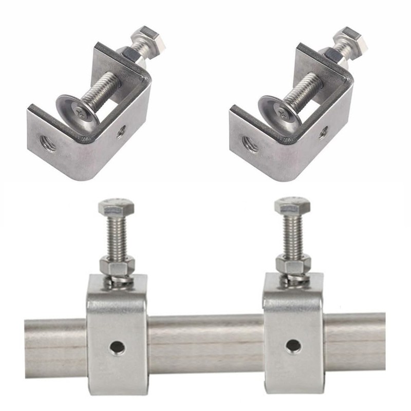 Wanfoou 2 PCS Stainless Steel C Clamp Tiger Clamp Woodworking