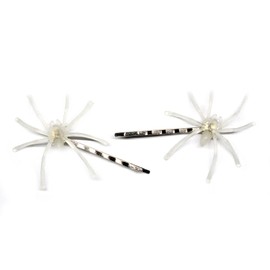Miniblings Set of 2 Spider Hair Clips Spiders Helloween Luminous