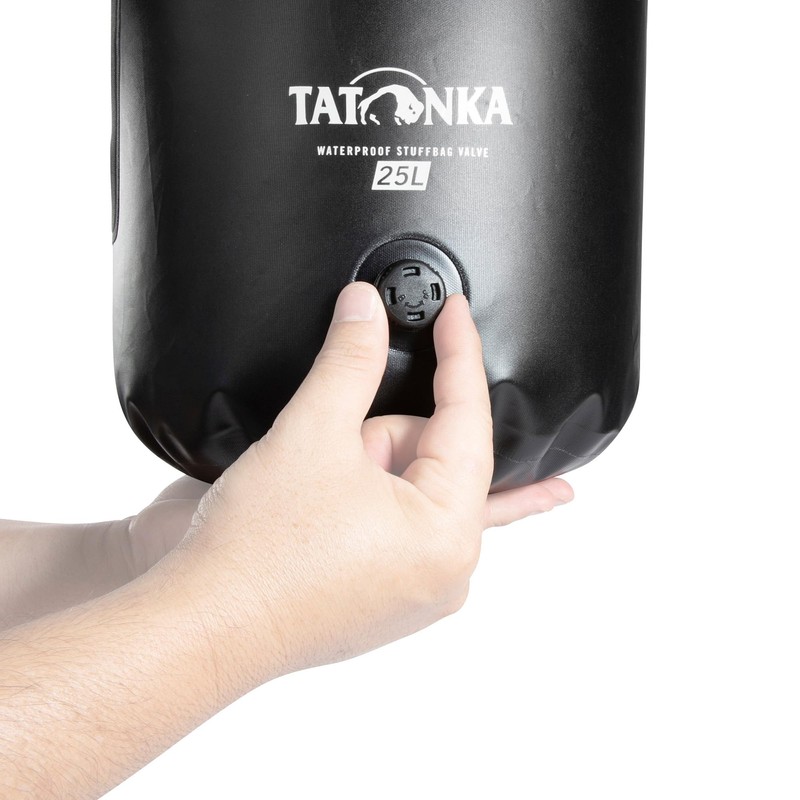 Tatonka Unisex - Adult WP Stuffbag Valve 25L Bag, Black,