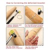 HEYMOUS Wood Bracelet Mandrel Round Plastic Wrist Sizer with Jewelers