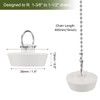 sourcing map 2 Pcs Tub Stoppers, Rubber Bathtub Stoppers 1-3/8"