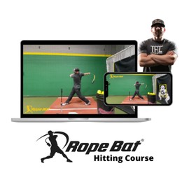 Rope Bat - Ultimate Rope Bat Swing Trainer w/ 3 Soft Training Balls – Baseball & Softball Hitting Trainer, Training Tool, Batting Aid