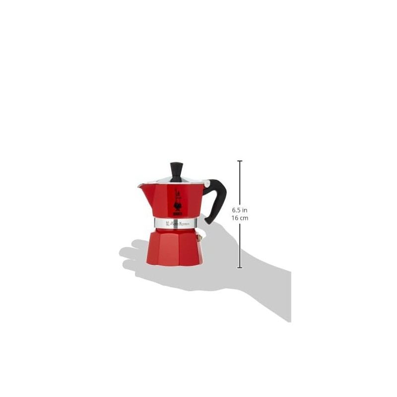 Bialetti 4942 Moka Express Espresso Maker,3 cups Red