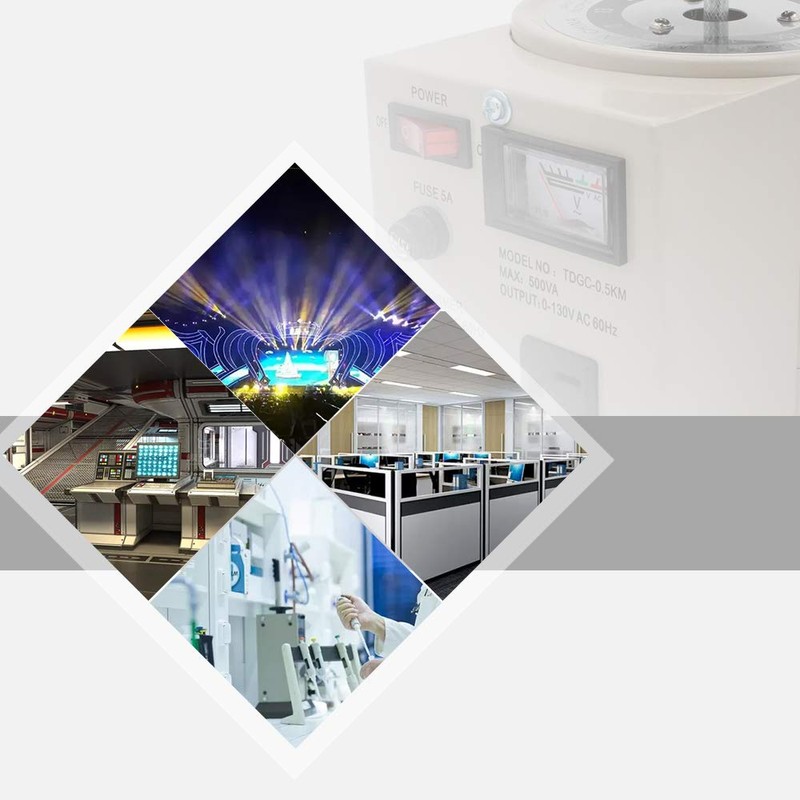 LVYUAN Variable Transformer Variable Voltage Regulator, 0-130V Output, 110V-120V Input,