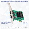 IO CREST Tarjeta de Red Gigabit Ethernet PCI-e x1 de