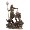 Veronese Design 9 1/4 Inch Poseidon with Trident Standing On