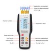 Thermometer High Accuracy Digital Display 4 Channel Portable Thermocouple Thermometer