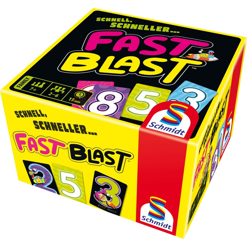 Schmidt Spiele 78810 Fast Blast Family Card Game, Multi-Colour