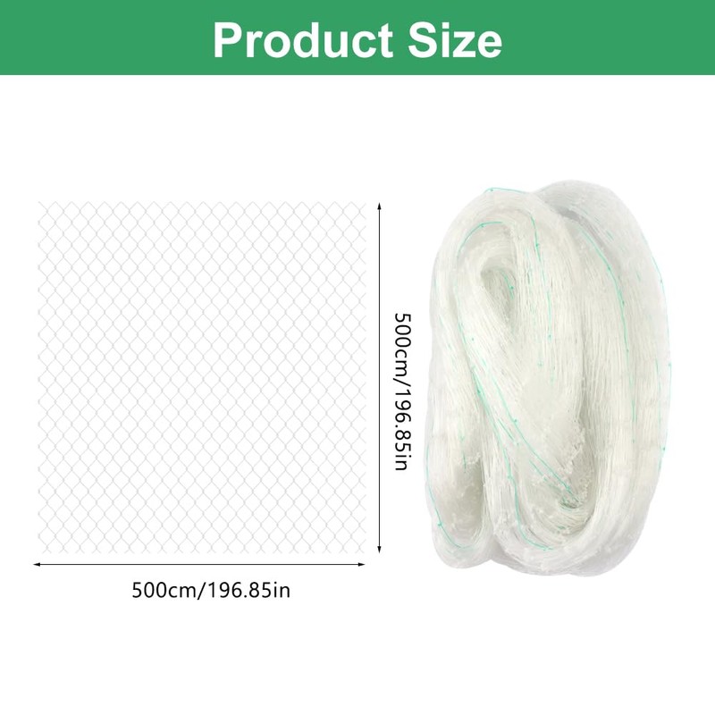 Orixo Transparent Cat Net, 5 x 5 m, No Drilling,