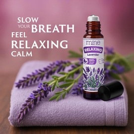 Mine Lavender Essential Oil Roll On - 100% Pure Natural Lavender Oil for Skin