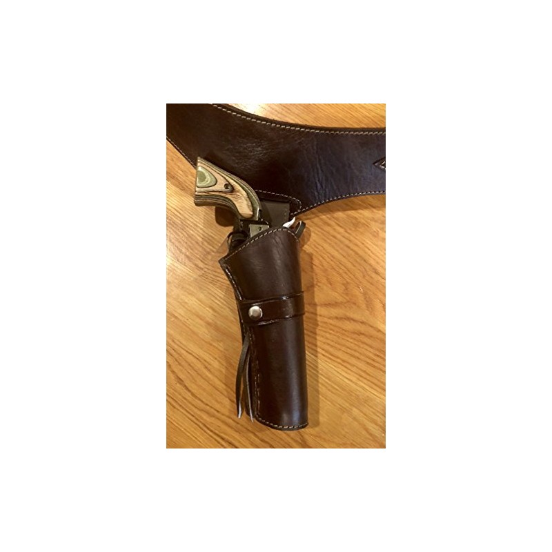 44/45 Caliber Plain Smooth Leather Cowboy Western Gun Holster and