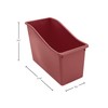 Teacher Created Resources Deep Rose Plastic Book Bin 6-Pack (TCR2088750)