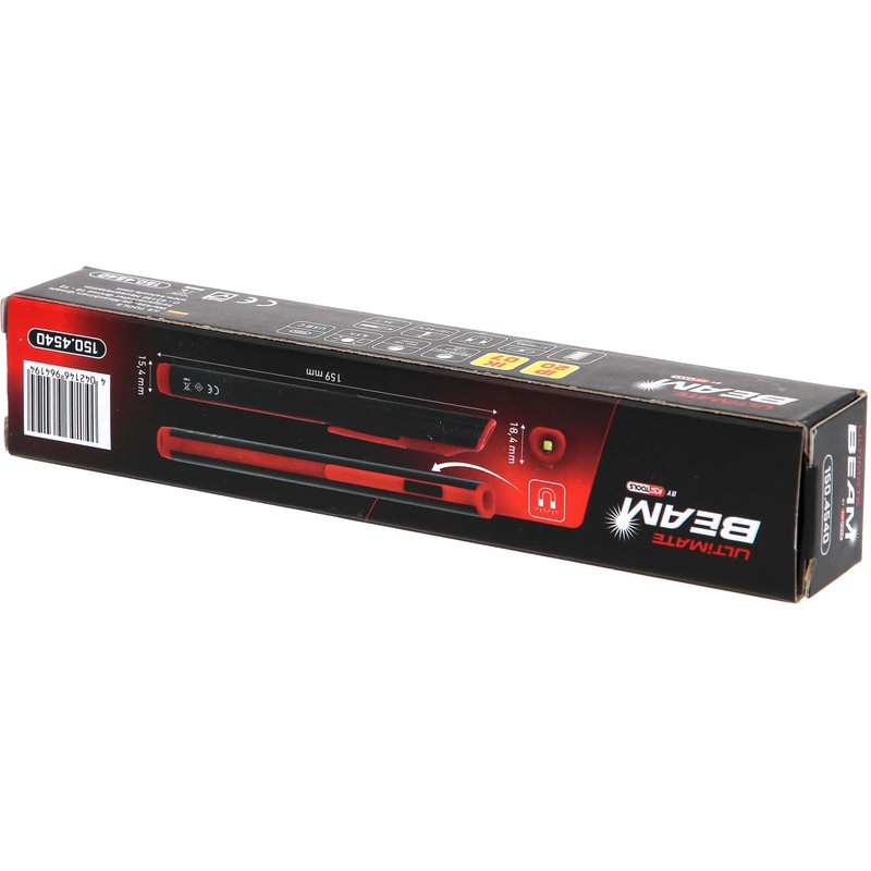 KS Tools UltimateBEAM 150.4540 Aluminium LED Pen Lamp Li-Ion, 150