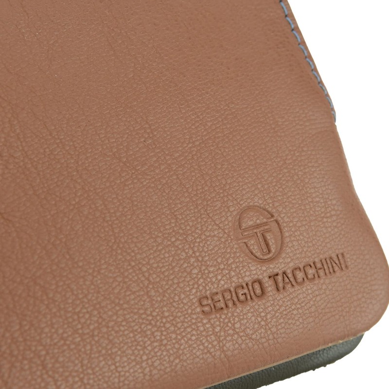 Sergio Tacchini Key Case Key Bag Genuine Leather with Zip,