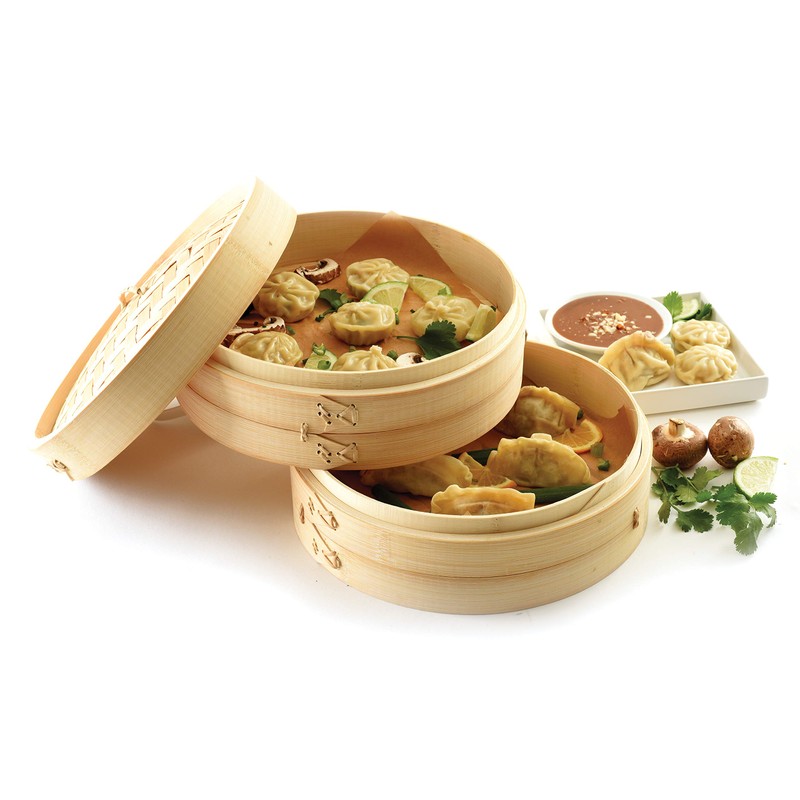 Norpro bamboo steamer, One Size, as shown