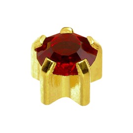 Caflon Blu 24 Carat Gold Plated Clawset January Birthstone Studs