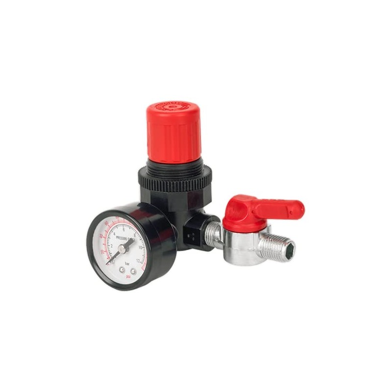 Sealey Sa5/Rg/14 Air Regulator 1/4Bsp Female - 1/4Bsp Male