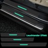 Pack of 9 Car Carbon Fibre Door Sill Protector with