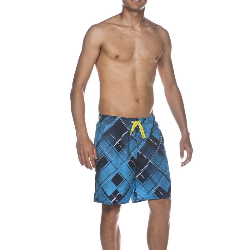Arena Bemuda Men's Printed Check Swimming Shorts