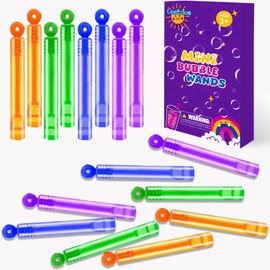 Leetous Bubbles Party Favors Supplies for Kids,20 Pack Mini Bubble Wand Toys for Toddlers, Easter Basket Goodie Bag Stuffer Fillers Treats Non Candy, Small Pinata Birthday Classroom Wedding Camping Gifts