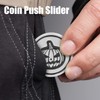 Pumpkin Coin Slider Pumpkin Pattern Push Slider Toy Zinc Alloy