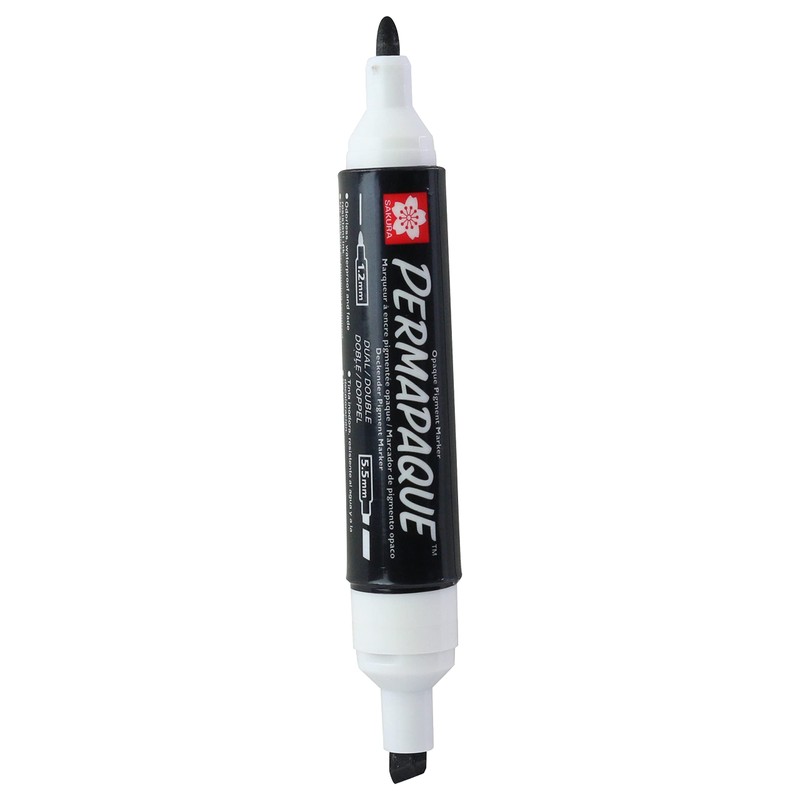 SAKURA PERMAPAQUE MARKER DUAL BLACK POINT