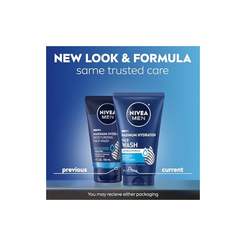 Moisturizing Face Wash por Nivea Limpiador Facial Humectante para Hombre,