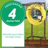 TomCare Garden Hose Holder Upgraded 4 Spikes Water Hose Holder