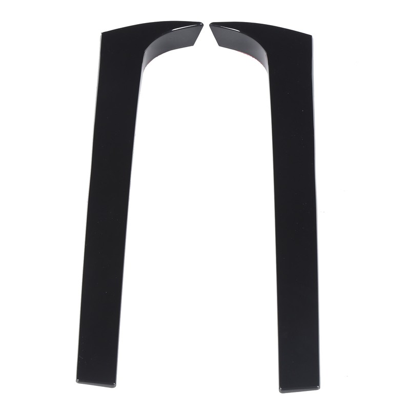 2PCS Rear Window Side Trim Gloss Black ABS Replacement for