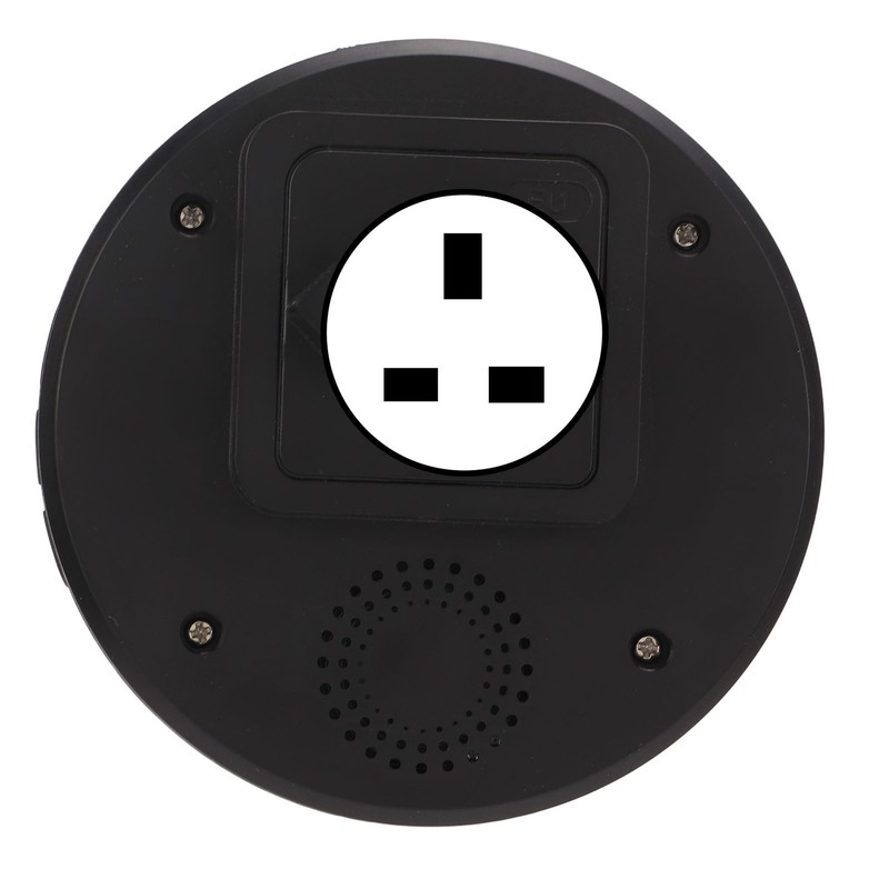 Black Wireless Doorbell Self Powered Waterproof Door Bell with 58