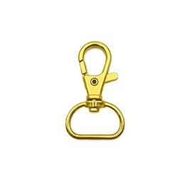 MAKRAMA Gancho Para Llavero Macrame 2cm (20 Pzas) (Dorado)