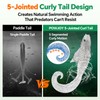 POWJOY 5in Pre-Rigged Curly Tail Swimbaits with Hidden Hook &