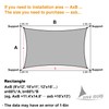 LOVE STORY 16' x 20' Sun Shade Sail Rectangle Large