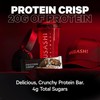 MUSASHI Protein Crisp Bar, 20g Protein, 4g Total Sugars, Vanilla