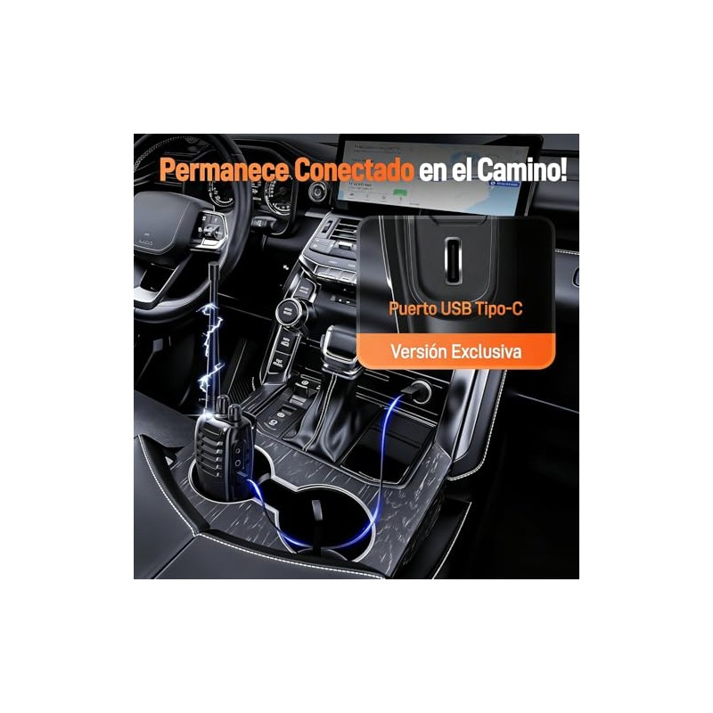 Radios de Comunicación Inalámbricos,Walkie-Talkies Inalámbricos 16 Canales,Walkie-Talkies con Micrófono,Intercomunicador Profesional