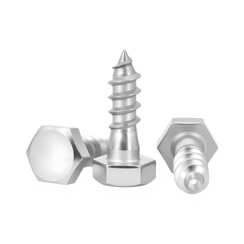 3/8×6'' (6 Pack) Hex Head Lag Screws Bolts with Washers,