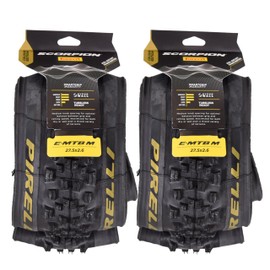 Pirelli Scorpion E-MTB M Gold Color Edition Mountain Bicycle Tire 27.5x2.6 - Tubeless High-Performance Tear-Resistant E-MTB Tire for XC Racing, Trail & Enduro Riding (2 Tires)