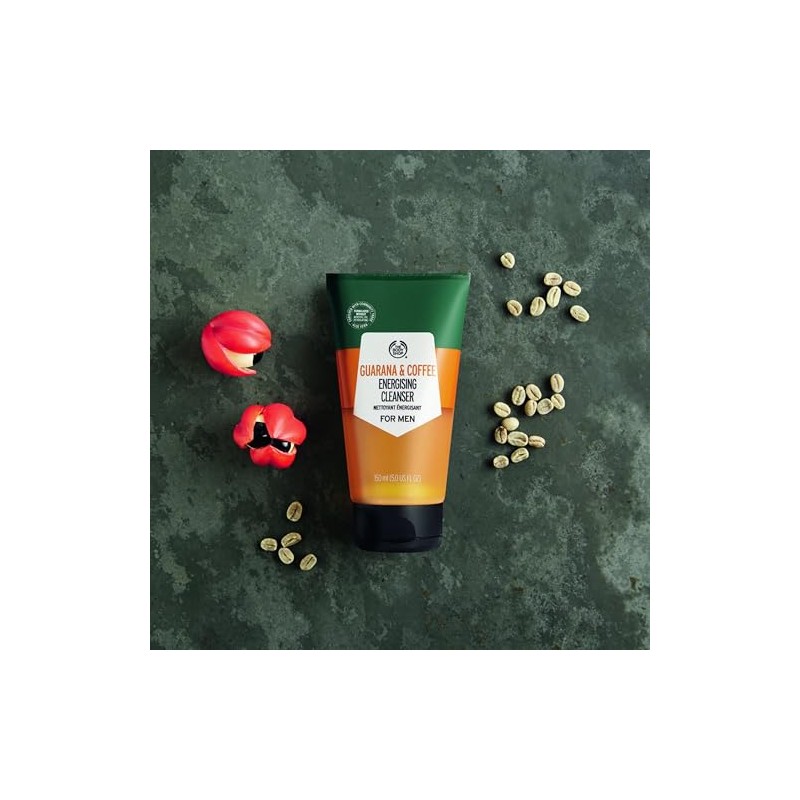 The Body Shop Men's Guarana and Coffee Energizing Cleanser, 100%