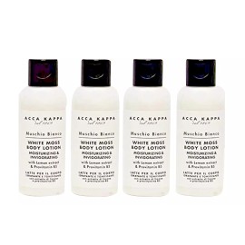 Acca Kappa White Moss Body Lotion - 1.7 FL OZ/ 50 ML - Set of 4