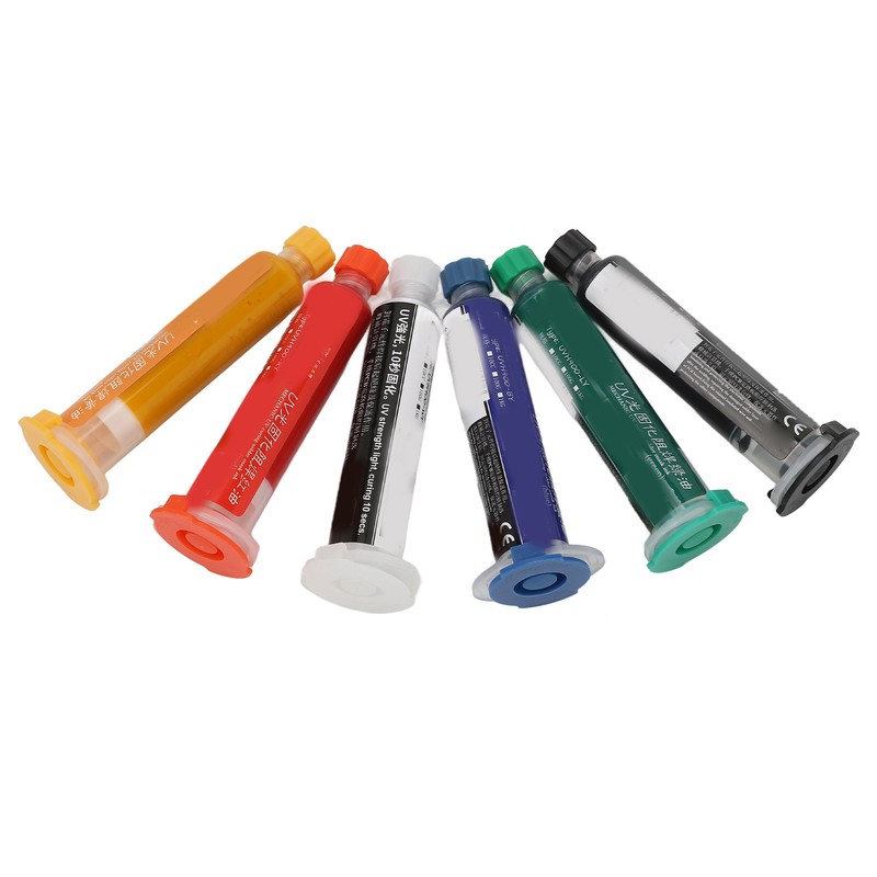 6Pcs Solder Mask Ink UV Light Curing Solder Mask Ink
