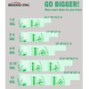 BEIDOU-PAC 1.6 Gallon Compostable Trash Bags with Handle, 125 Count