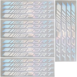 DGZZI 20PCS Wheel Hub Sticker Night Warning Reflective Dazzle Color Truck Stripe Paper Sticker Electric Vehicle Motorcycle Wheel Glow in The Dark Sticker for Car Bike Racing Outdoor Use