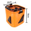 FONGKNOX Portable Fishing Bucket Collapsible Live Baits Fish Container Outdoor