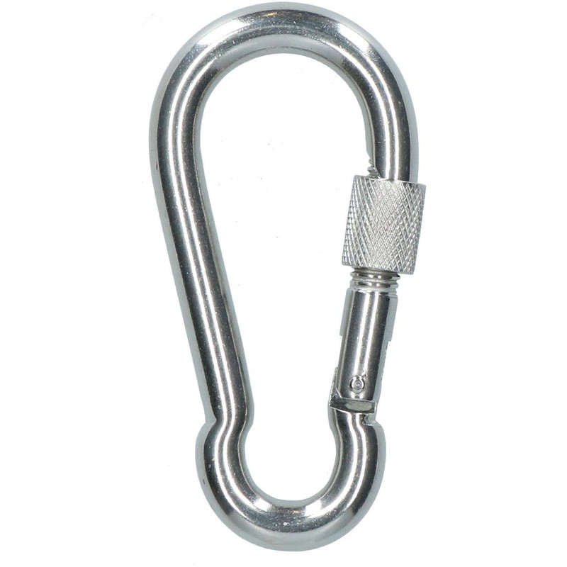 Carabina Carbine Hook with Screw Gate 10mm MARINE GRADE Stainless