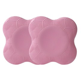 DIZLAS Yoga Cushion Mat, Elbow Mat, Knee Cushion, Plank, Muscle Training, Thick, Set of 2 (Pink)
